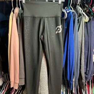 Peloton Dark Gray Leggings with Logo Accent